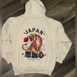 FLA Franchise Los Angeles Japan Tiger beige hoodie